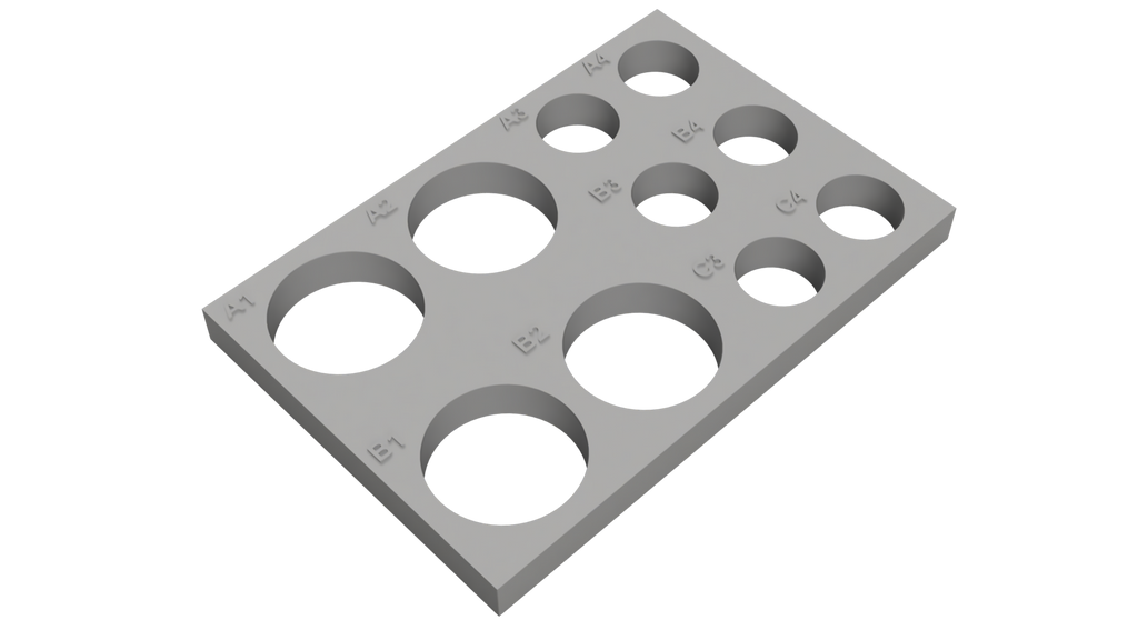 Tube Holder – 4× 50 mL + 6× 15 mL Centrifuge Tubes