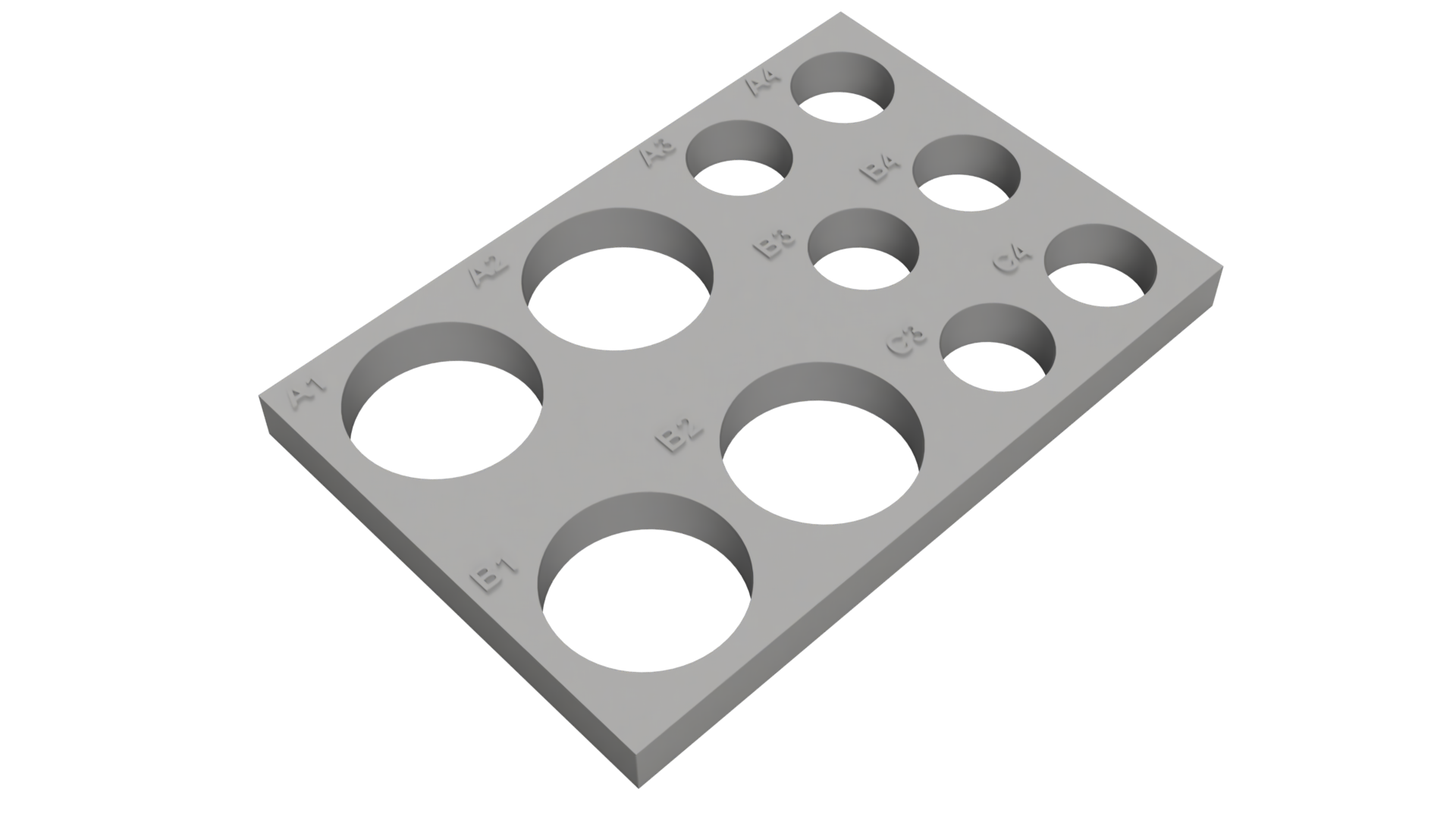 Tube Holder – 4× 50 mL + 6× 15 mL Centrifuge Tubes