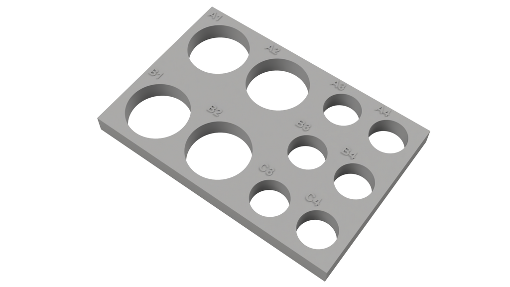 Tube Holder – 4× 50 mL + 6× 15 mL Centrifuge Tubes