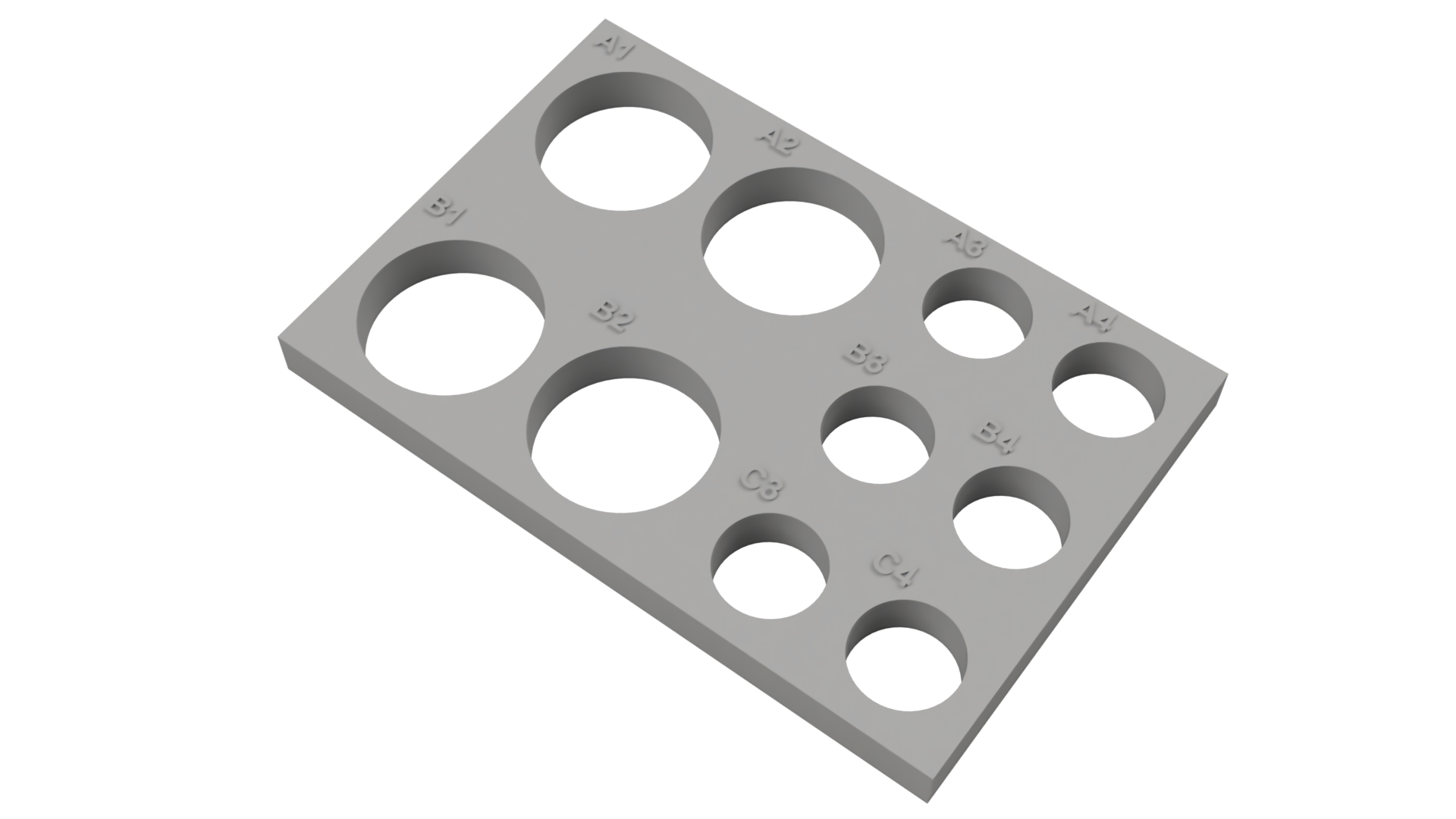 Tube Holder – 4× 50 mL + 6× 15 mL Centrifuge Tubes