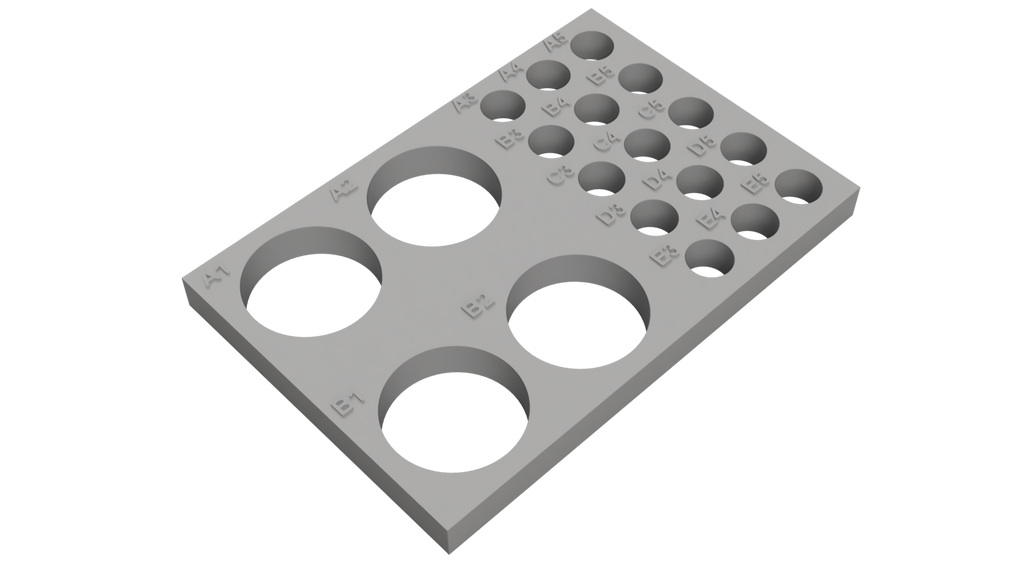 Tube Holder – 4× 50 mL + 15× 1.5/2 mL Cryo Tubes (Screw Cap)