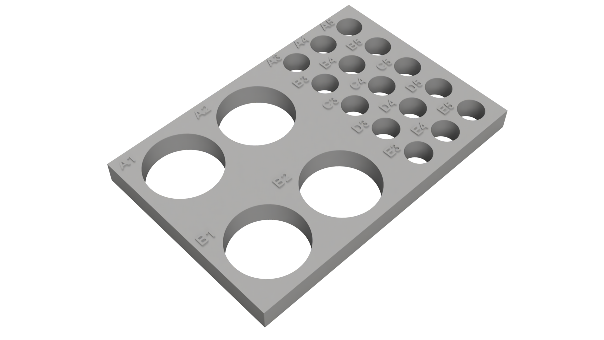 Tube Holder – 4× 50 mL + 15× 1.5/2 mL Cryo Tubes (Screw Cap)