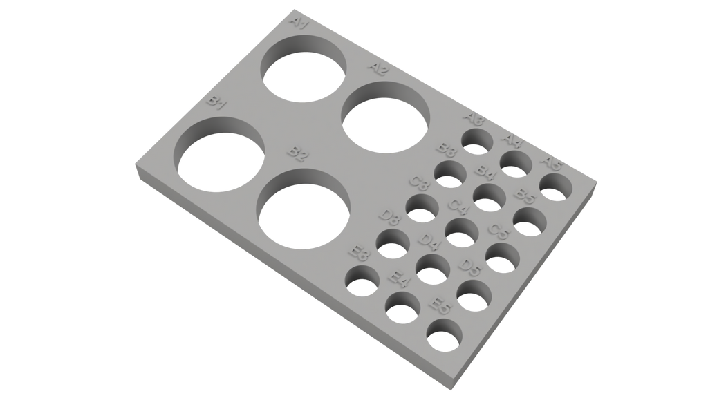 Tube Holder – 4× 50 mL + 15× 1.5/2 mL Cryo Tubes (Screw Cap)