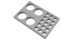 Tube Holder – 4× 50 mL + 15× 1.5/2 mL Cryo Tubes (Screw Cap)