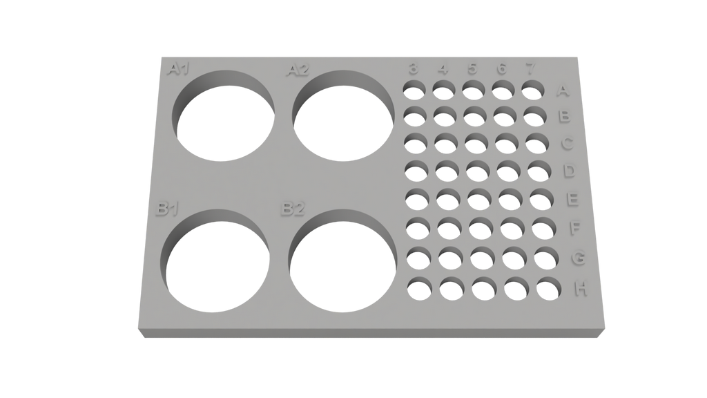 Tube Holder – 4× 50 mL + 40× 0.2/0.5 mL PCR Tubes/Strips