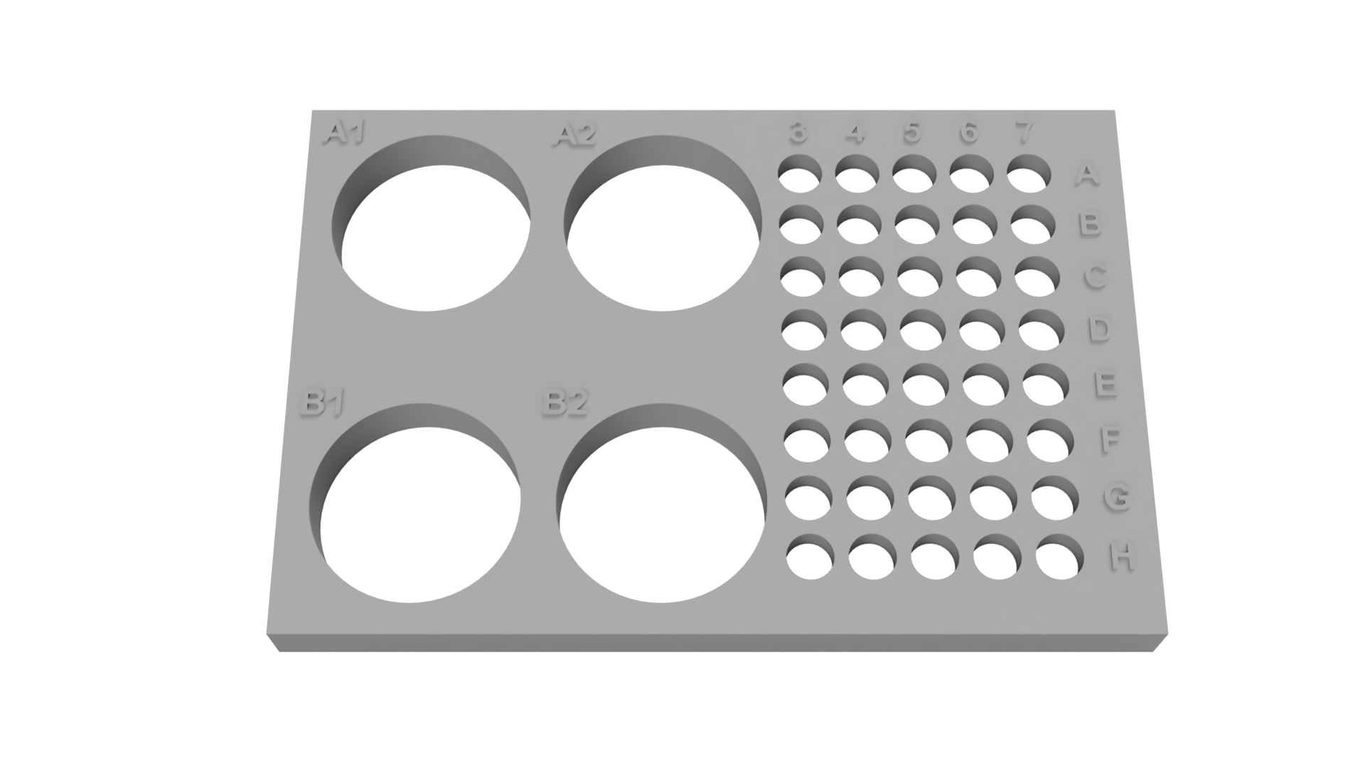 Tube Holder – 4× 50 mL + 40× 0.2/0.5 mL PCR Tubes/Strips