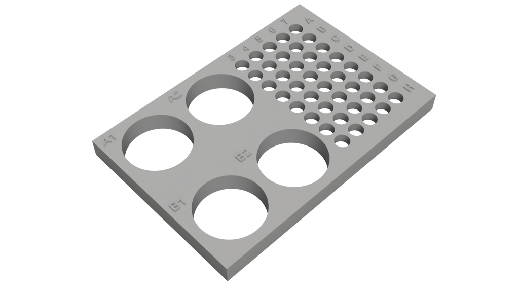 Tube Holder – 4× 50 mL + 40× 0.2/0.5 mL PCR Tubes/Strips