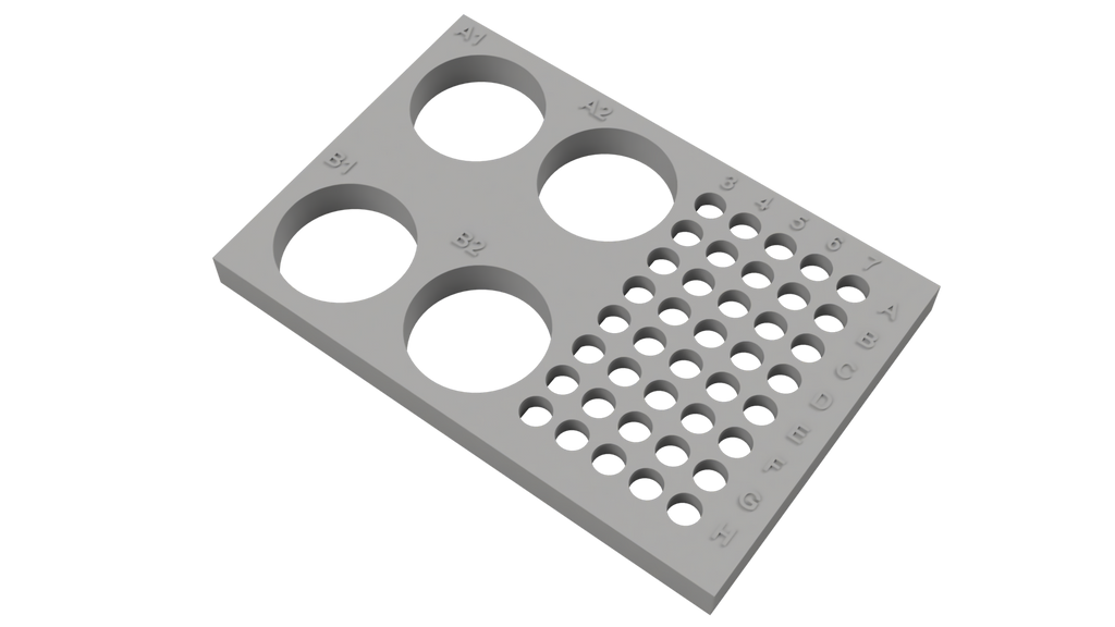 Tube Holder – 4× 50 mL + 40× 0.2/0.5 mL PCR Tubes/Strips