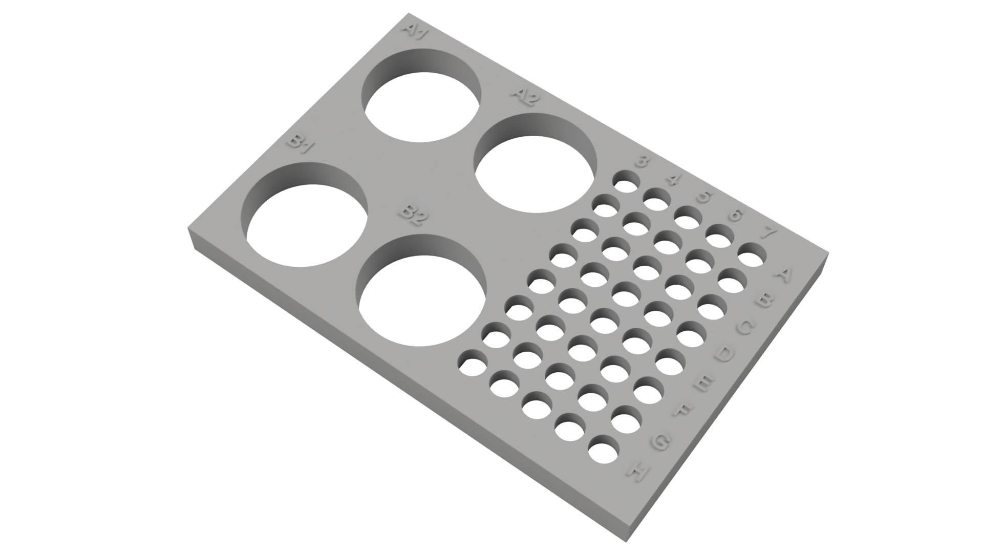 Tube Holder – 4× 50 mL + 40× 0.2/0.5 mL PCR Tubes/Strips