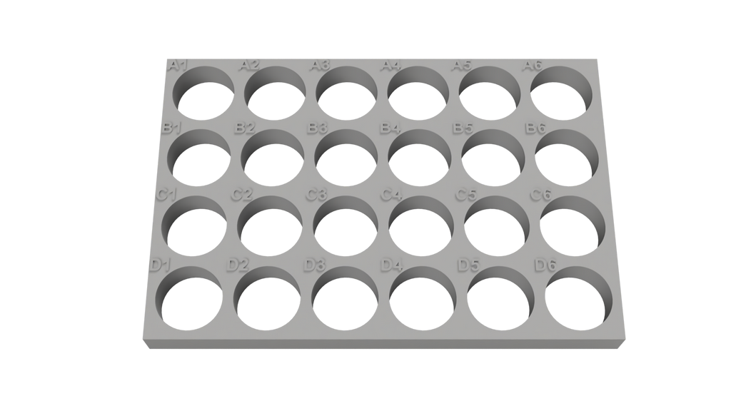 Tube Holder – 24× 15 mL Centrifuge Tubes (without Lid)