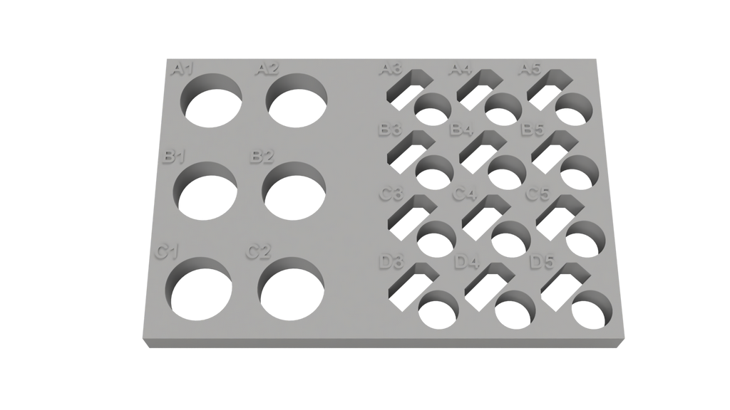 Tube Holder – 6× 15 mL + 12× 1.5/2 mL Microcentrifuge Tubes (Flip Cap)