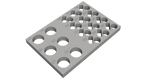 Tube Holder – 6× 15 mL + 12× 1.5/2 mL Microcentrifuge Tubes (Flip Cap)