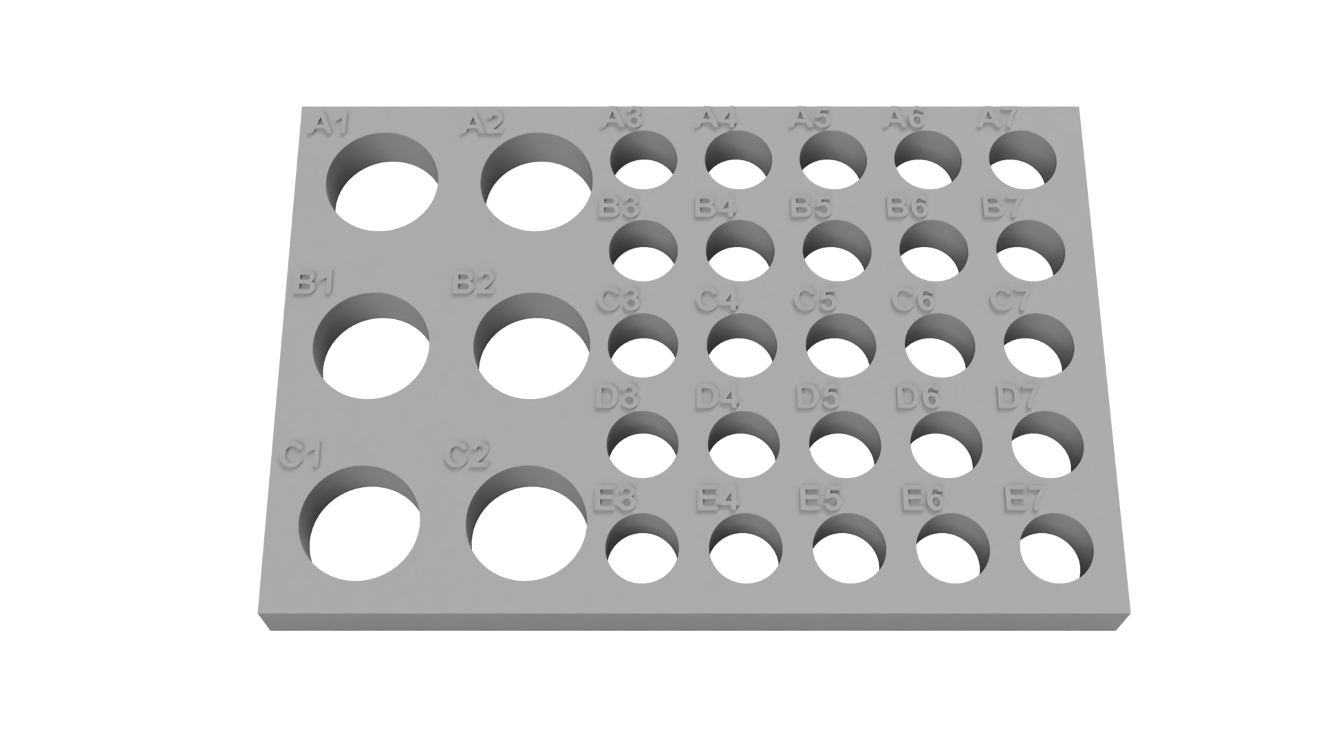 Tube Holder – 6× 15 mL + 25× 1.5/2 mL Cryo Tubes (Screw Cap)