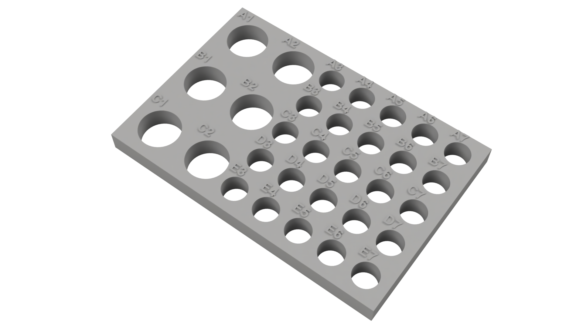 Tube Holder – 6× 15 mL + 25× 1.5/2 mL Cryo Tubes (Screw Cap)