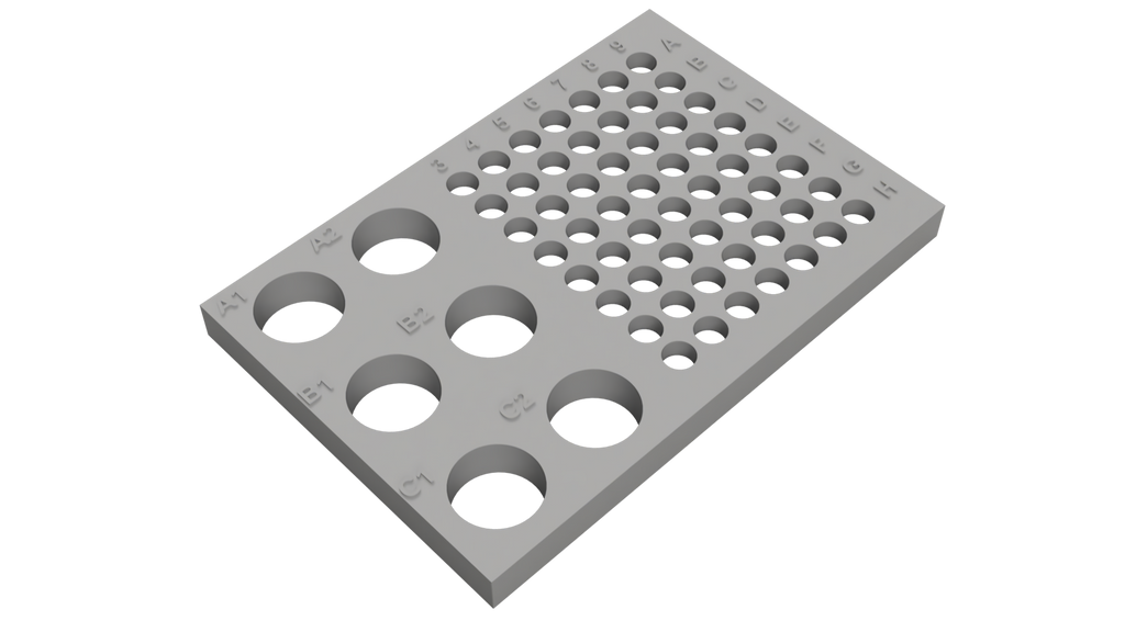 Tube Holder – 6× 15 mL + 56× 0.2/0.5 mL PCR Tubes/Strips
