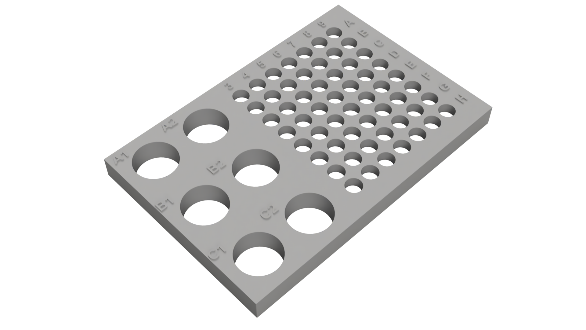 Tube Holder – 6× 15 mL + 56× 0.2/0.5 mL PCR Tubes/Strips