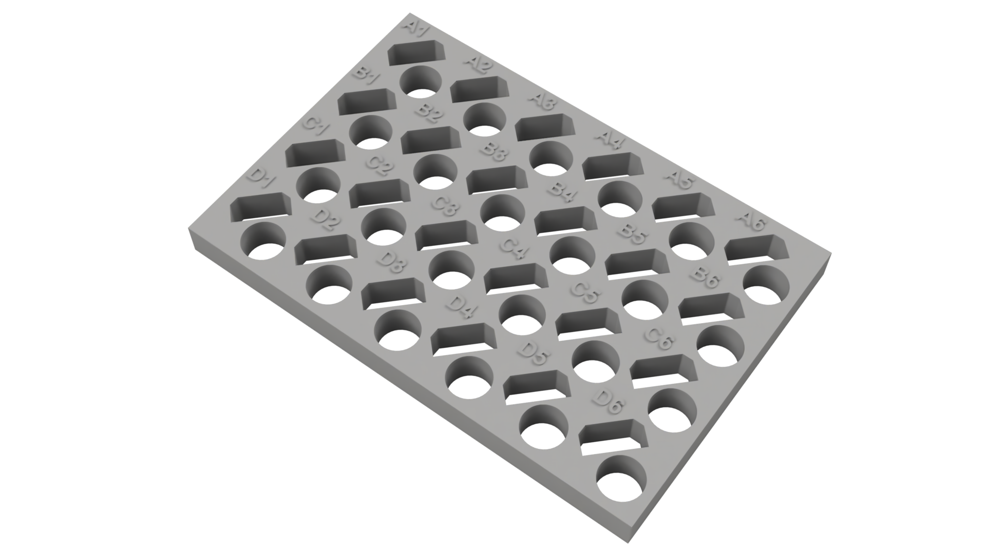 Tube Holder – 24× 1.5/2 mL Microcentrifuge Tubes (Flip Cap)