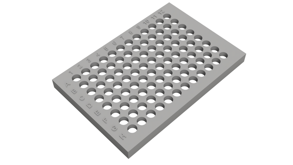 Tube Holder – 96× 0.2/0.5 mL PCR Tubes/Strips/Plates