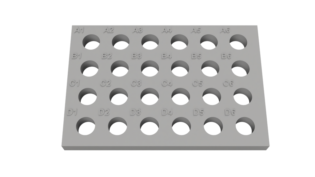 Tube Holder – 24× 2 mL HPLC Vials