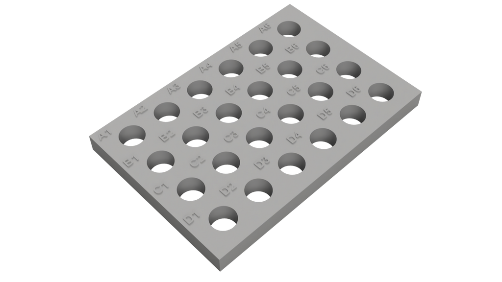 Tube Holder – 24× 2 mL HPLC Vials