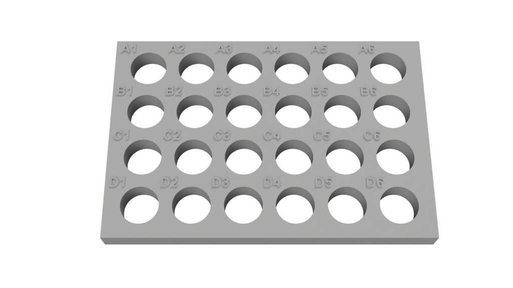 Tube Holder – 24× 4 mL HPLC Vials