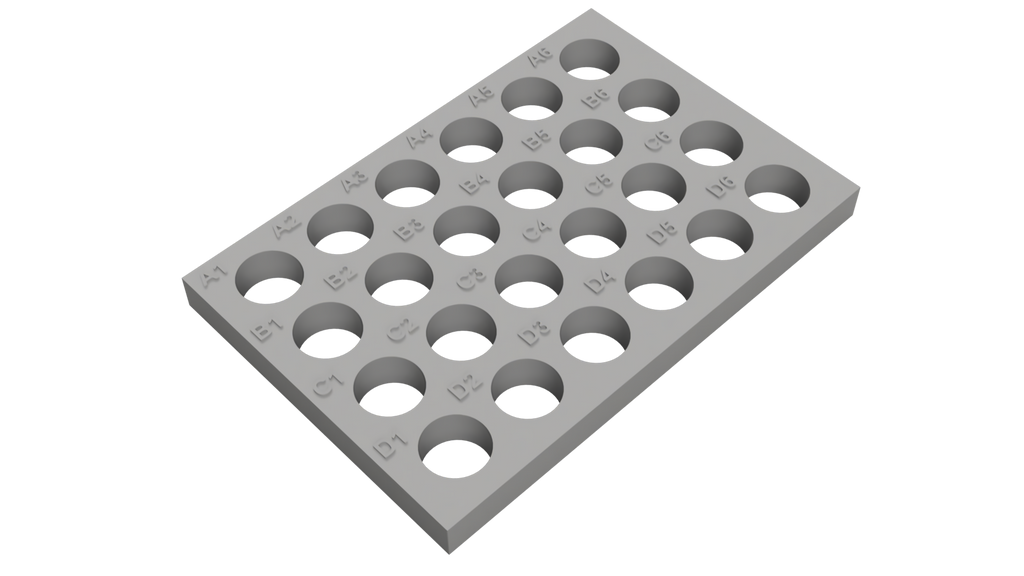 Tube Holder – 24× 4 mL HPLC Vials
