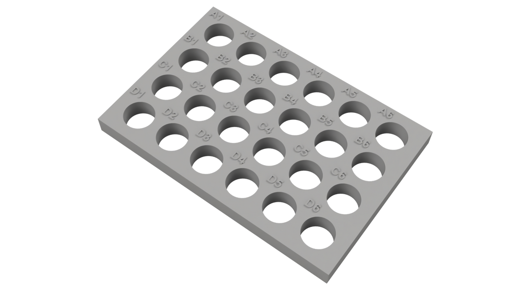 Tube Holder – 24× 4 mL HPLC Vials