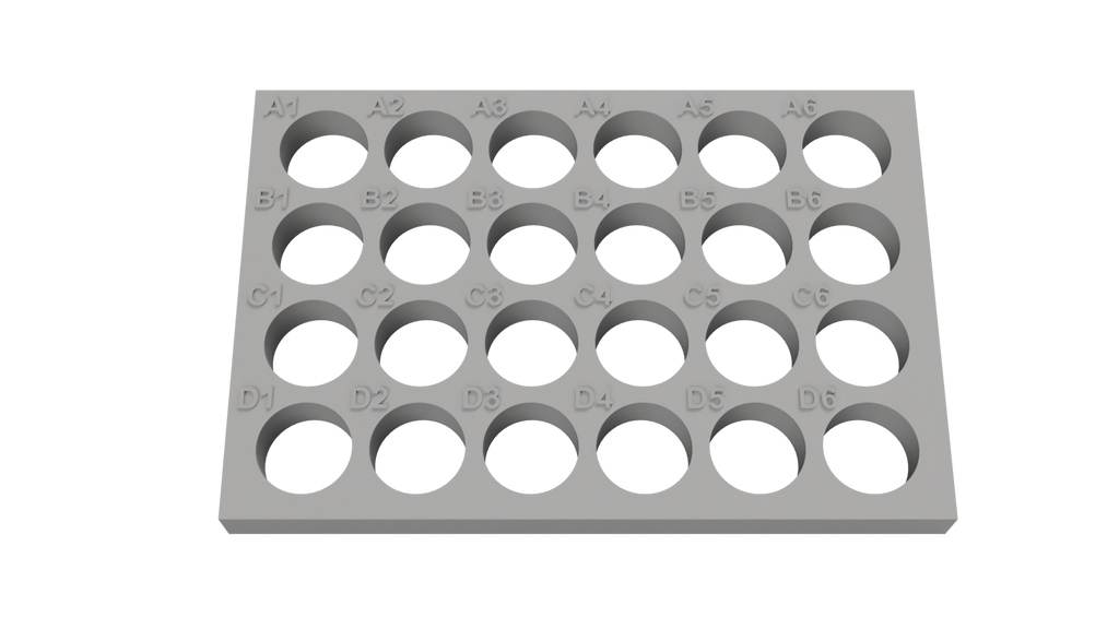 Tube Holder – 24× 7 mL HPLC Vials