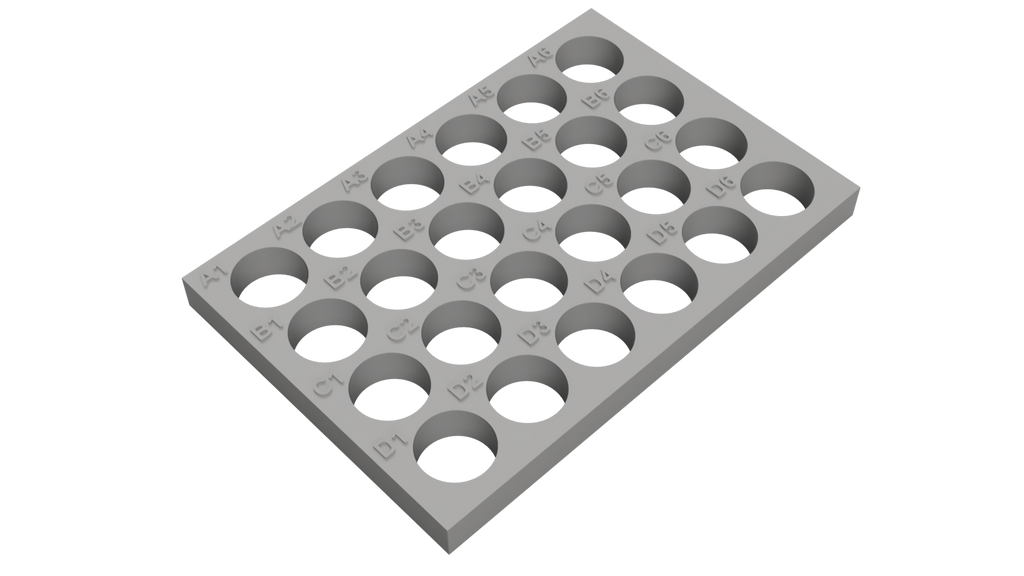 Tube Holder – 24× 7 mL HPLC Vials
