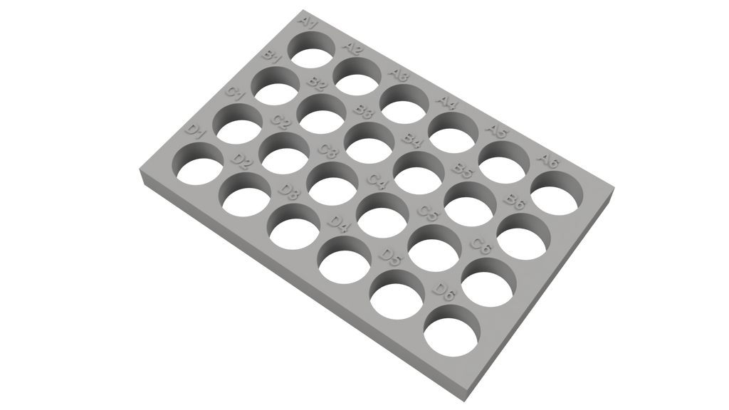 Tube Holder – 24× 7 mL HPLC Vials