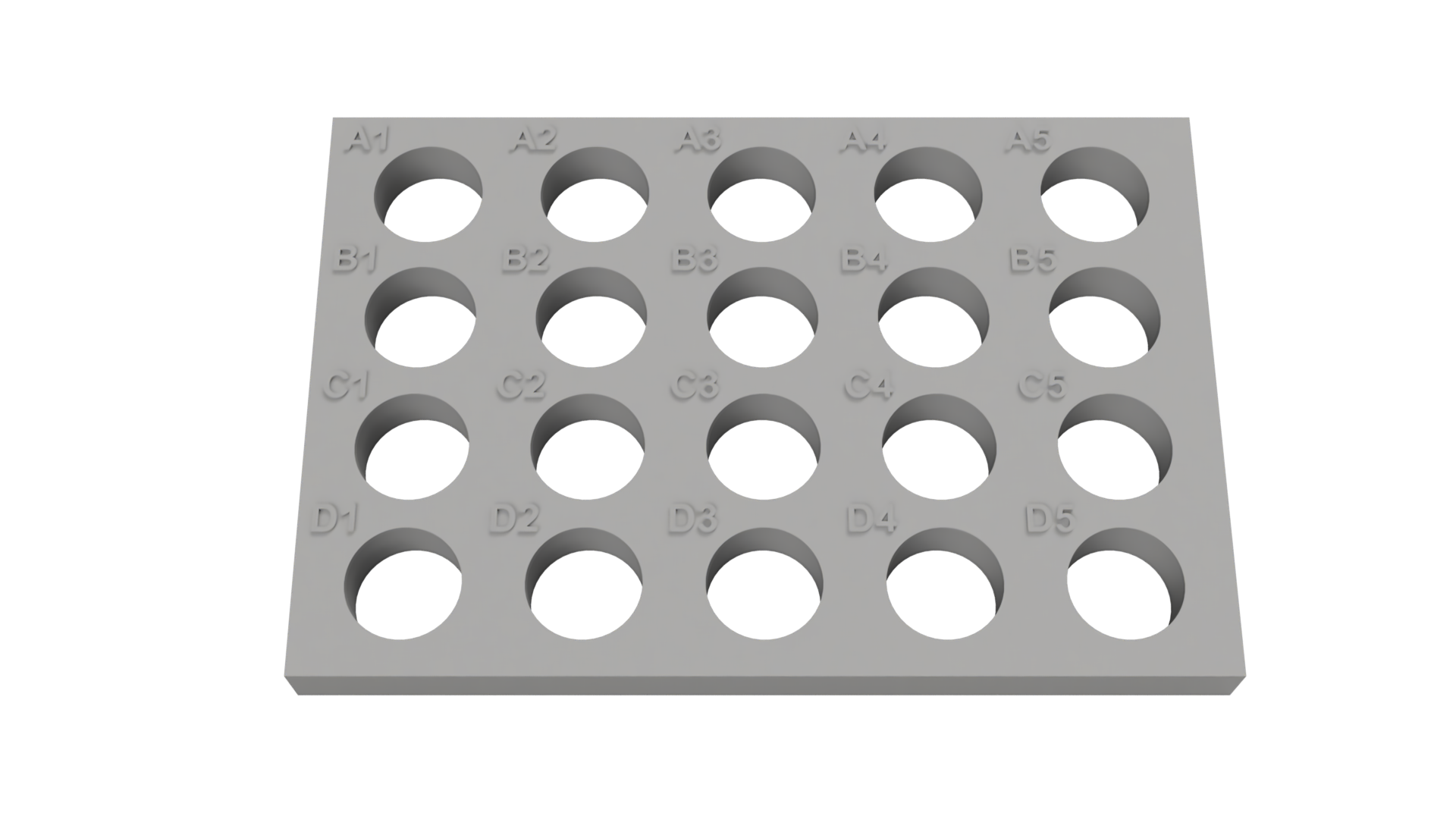 Tube Holder – 20× 5 mL Centrifuge & Cryo Tubes (Screw Cap)