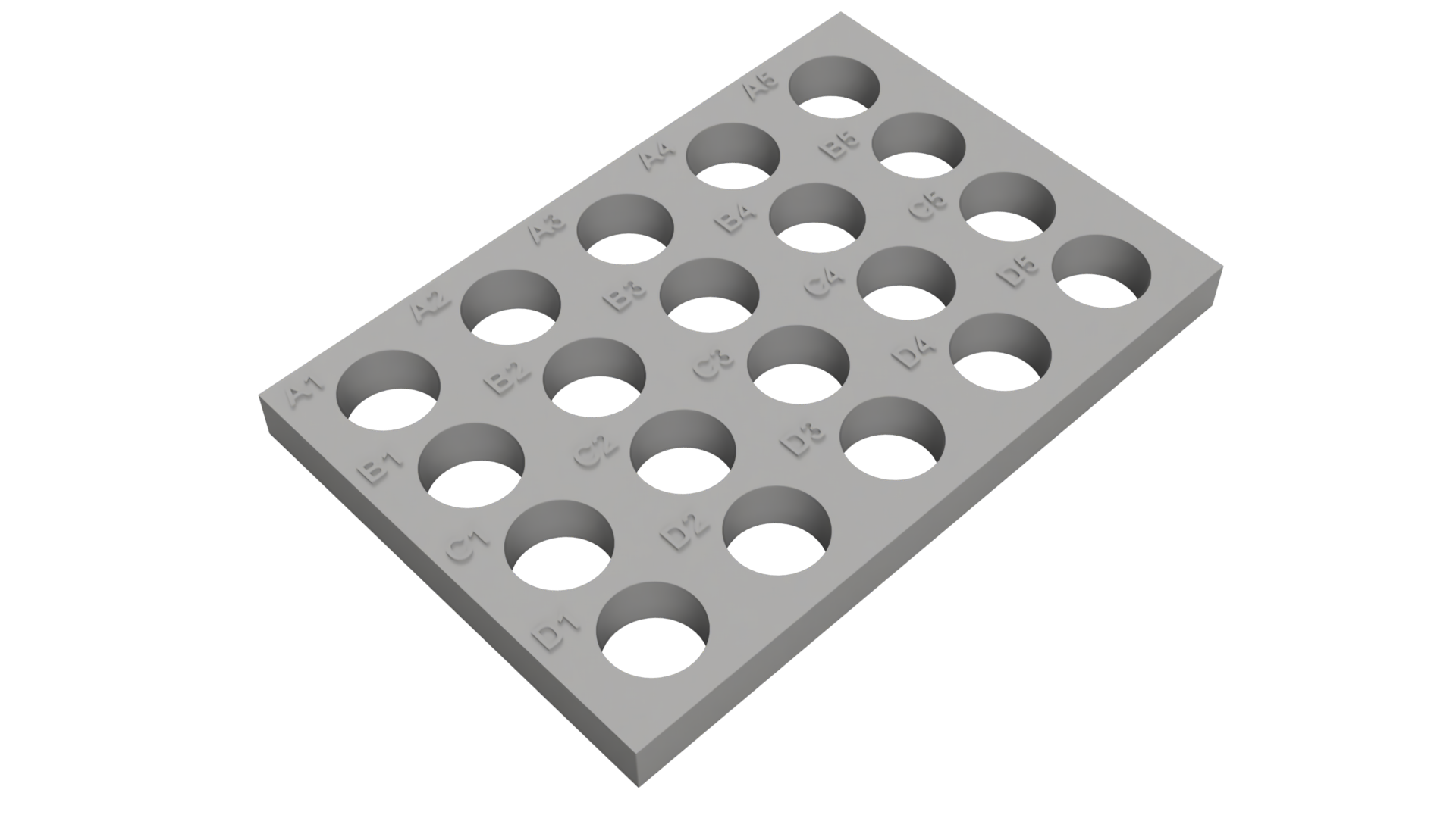 Tube Holder – 20× 5 mL Centrifuge & Cryo Tubes (Screw Cap)