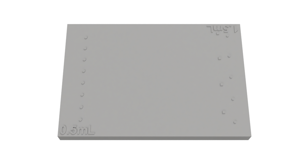 Calibration Plate – Embossed (Single-Sided)