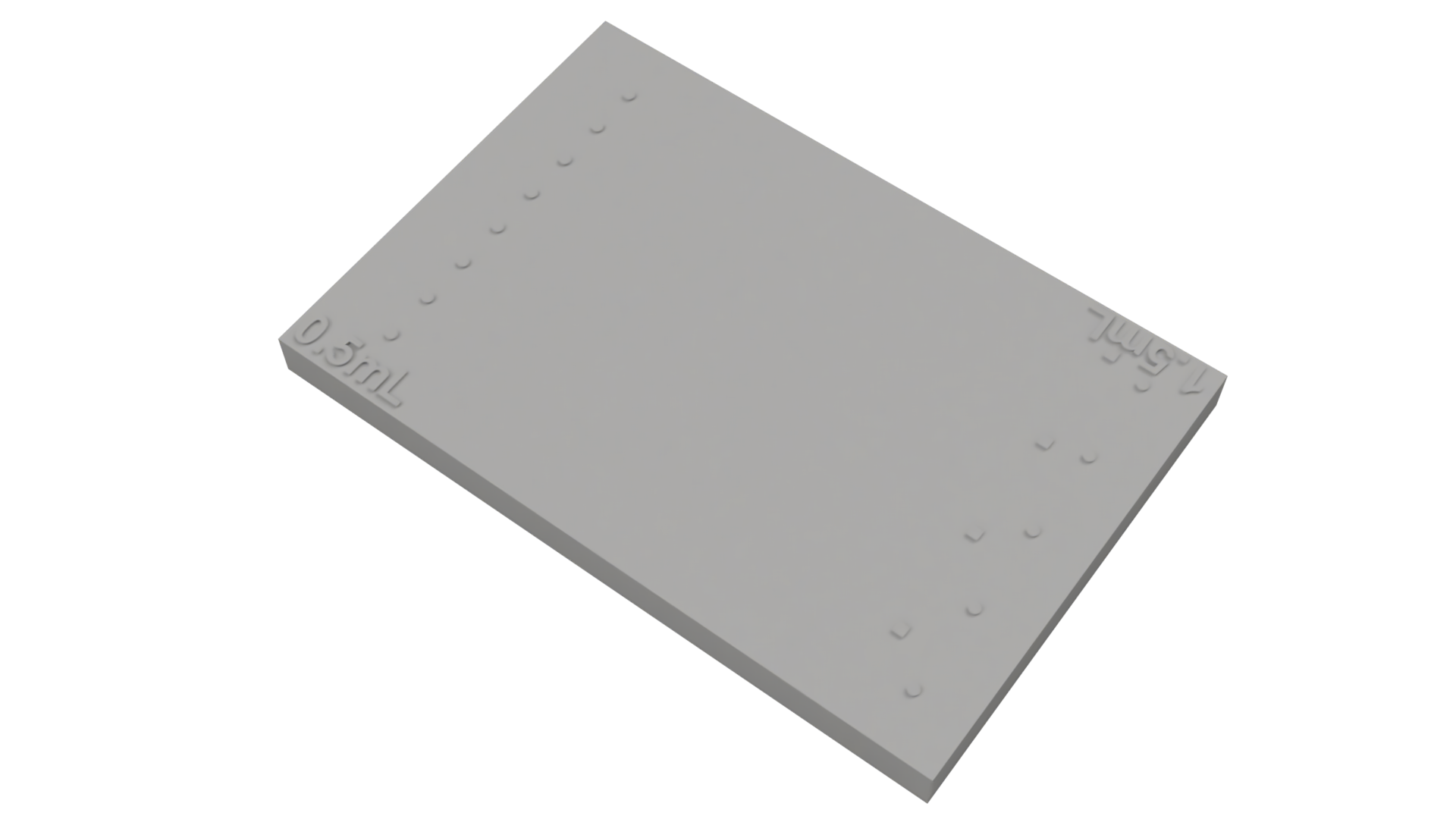 Calibration Plate – Embossed (Single-Sided)