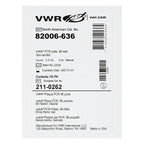 VWR® 96-Well PCR-Platte, ungesäumt, 0,2 mL – Neu 100 Stück pro Packung Meng. – Etikett, Nahaufnahme